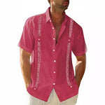 3D-printed Mens Short-sleeve Shirt, Beach Top