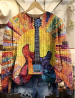 Womens Crew-Neck Pullover Casual Sweatshirt With 3D Hooded Print