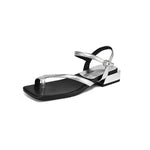 Low-heeled Open-toe Square-toe Breathable Beach Sandals