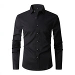 Men's Pigment Business Casual Long Sleeve Shirt