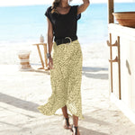 Mid-length Womens Skirt With An Elastic Waist