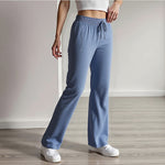 Women's Casual Solid-Colored Ice Silk Sports Trousers