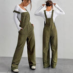 Corduroy Slimming Loose-fitting Jumpsuit