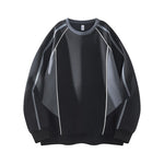 Patchwork Sporty Relaxed-fit Sweatshirt