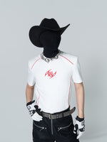 Inverted-triangle-shoulder Short-sleeve T-shirt For Men
