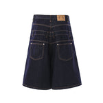 Men's Loose Straight-Leg Casual Denim Shorts With A Fake Two-Piece Design