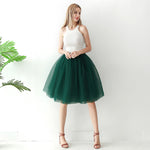 European And American High-waisted Mesh Skirt