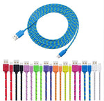 Nylon Braided Micro USB Cable Data Sync USB Charger Cable