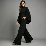 Womens Relaxed-fit Fashionable Long-sleeve Jumpsuit