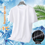 Summer Ice-silk Short-sleeve T-shirt For Men