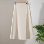 Retro Linen One-piece Skirt For Women