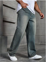 Unlined Loose Straight Pants