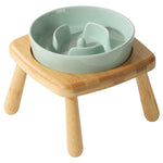 Ceramic Dog Bowl Pet Dog Slow-Feeding Anti-Choking Feeder Tip-Proof Bowl