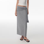 Fake Two-piece Strap-covered Slimming Skirt