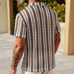 Summer New Arrival Fashionable Knitted Crochet Hollow-out Breathable Short-sleeve Top