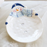Christmas Ceramic Ornaments and Snowman Tableware