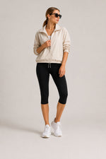 Women's High Waist Capri Leggings With Side Pocket Stretch Cropped Active Pants