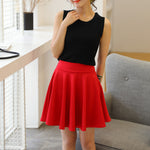 45 Cm To Knee-length Plus-size High-waisted Skirt