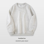 Men's Pure Cotton Composite Long-Sleeve Drop-Shoulder Hoodie