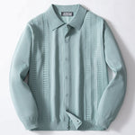 Mens Casual Knitted Cardigan Long-sleeve Sweater