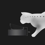 Adjustable Stainless Steel Pet Dog Cat Double Bowls Anti-Slip