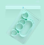 Baby Silicone Suction Cup Dishes Cartoon Learning Bowl Infant Feeding Bowls