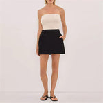 Simple-style Linen Skort For Women