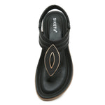 Comfortable Round-toe Large-size Flats For Seaside Vacations