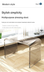 Simple And Light Luxury Acrylic Small Apartment Living Room Design Coffee Table Home Bedroom Bedside Table