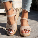 Fashionable And Casual Womens Ultra-high-heeled Sandals With Crisscross Straps