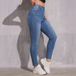 High-waisted Butt-lifting Skinny Jeans For Women