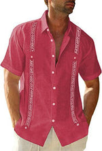 3D-printed Mens Short-sleeve Shirt, Beach Top
