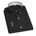 Mens Casual Long-sleeve All-cotton Shirt Jacket