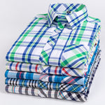 Mens Plaid Shirt Fashionable Casual Shirt