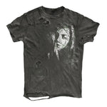 Distressed Washed Short-sleeve Ripped T-shirt For Men