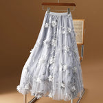 Mid-length High-waisted A-line Ultra-fairy Skirt