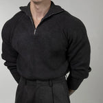 Mens Pullover Hoodie Wool Sweater Coat