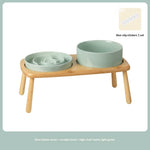 Ceramic Dog Bowl Pet Dog Slow-Feeding Anti-Choking Feeder Tip-Proof Bowl