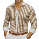 Mens Long-sleeve Striped Shirt