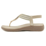 Comfortable Round-toe Large-size Flats For Seaside Vacations