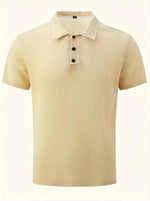 Mens Shirt Collar Summer Solid Color