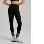 High-Elastic Seamless Knit Yoga Pants For Women, Peach Hip Lifting Workout Leggings For Training, Fitness & Running, Summer Style