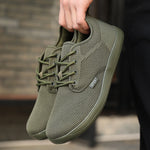 Wide-Width Barefoot Shoes For Cross-Border Use Mens Breathable Mesh Casual Sneakers