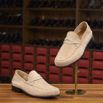 Pull-on Old-money-style Casual Leather Breathable Shoes