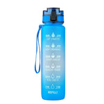 Transparent Flask Water Bottle 1000ml Bottled Kawaii Bottle Bpa Free Infuser Plastic Milk Sports Clear Water Bottle Kawaii Cup