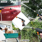 48V Water Gun Spray Cleaner Car Washer  6 In 1 Nozzle, Handheld High Pressure Washer For Car Floor Garden Cleaning And Watering