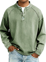 Spring And Autumn Mens Vintage Top