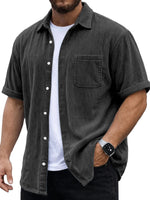 Mens Corduroy Short-Sleeve Shirt