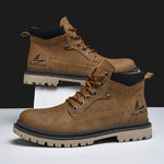 Men's Mid-Top Autumn British Style Worker Boot