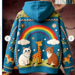 Fashion Casual Printed Polyester Sweater